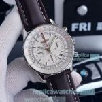 Swiss Replica Breitling Navitimer 1 Watch Brown Leather 43mm